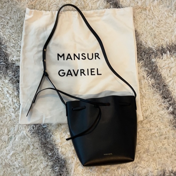 Mansur Gabriel Mini Drawstring Bucket Bag - Picture 7 of 7